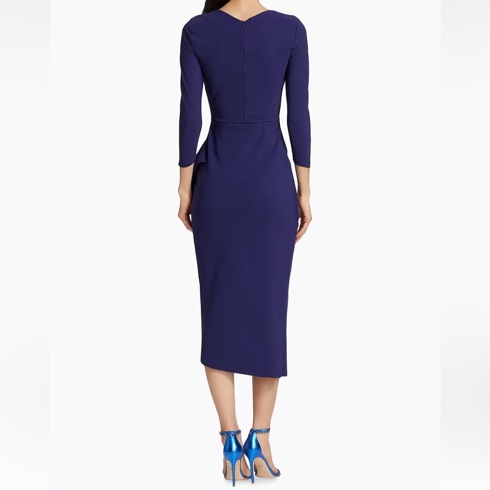 Chiara Boni La Petite Robe Gathered Side Midi-Dress Size 2 NWT - Picture 4 of 9
